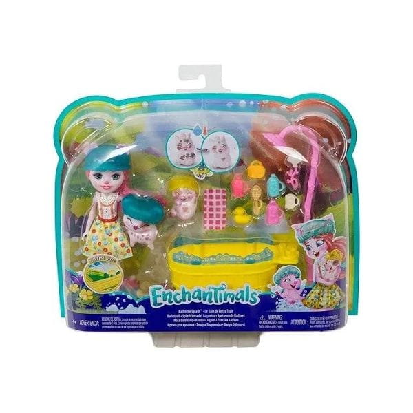 ENCHANTIMALS LALKA ZESTAW RADOSNA KĄPIEL