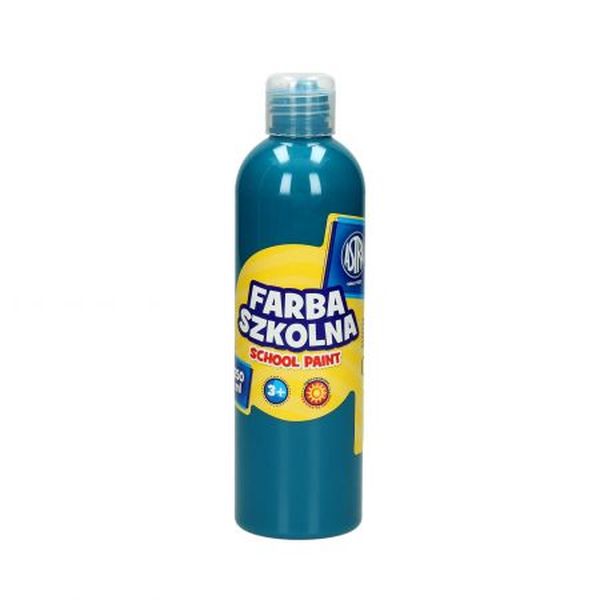Farba Szkolna Plakatowa 250ml Turkusowa Astra