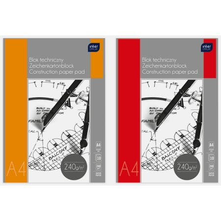 Blok Techniczny A4 240G Premium Interdruk