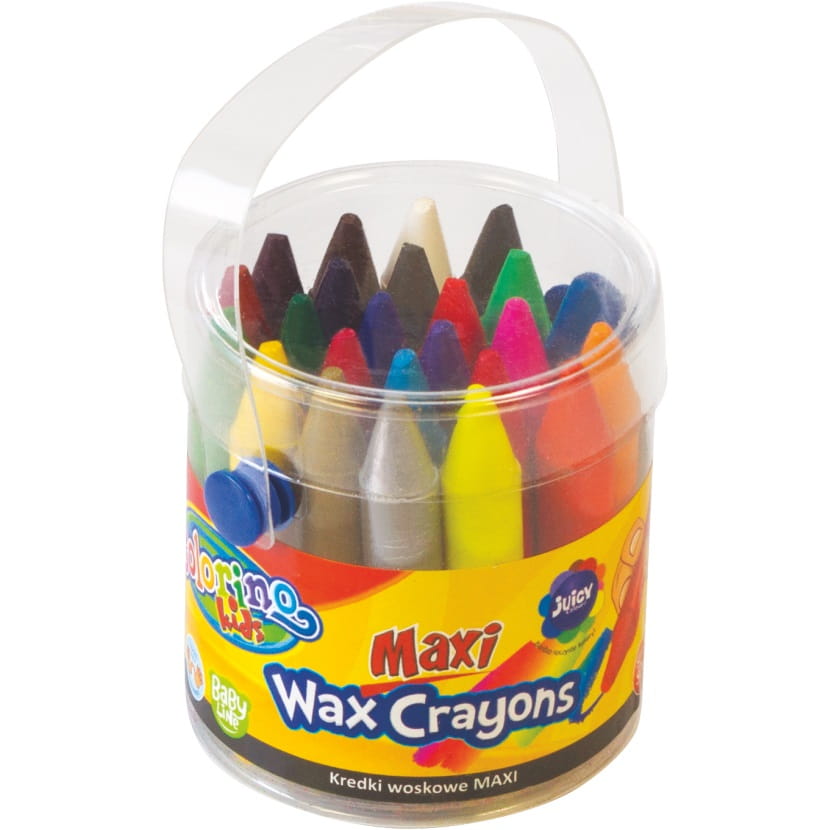 KREDKI 24 KOLORY MAXI W WIADERKU