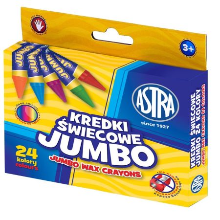 KREDKI ŚWIECOWE JUMBO 24 KOLORY
