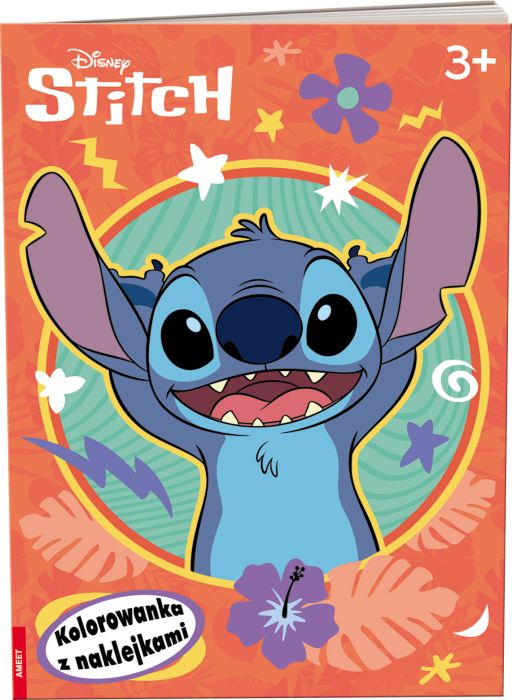 DISNEY STITCH. KOLOROWANKA Z NAKLEJKAMI