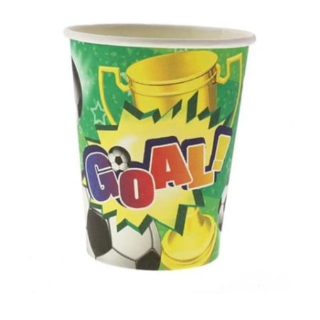 KUBKI 6SZTUK 270ML PIŁKA