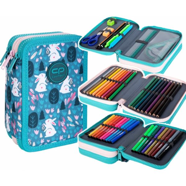 Coolpack Piórnik potrójny Jumper 3 z wyposażeniem PRINCESS BUNNY
