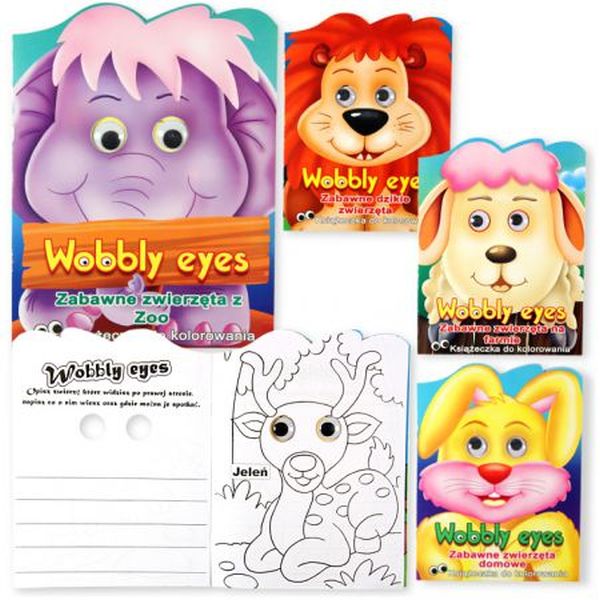 KSIĄŻECZKA WOBBLY ZABAWNE ZWIERZETA isbn978-955-669-337-9
