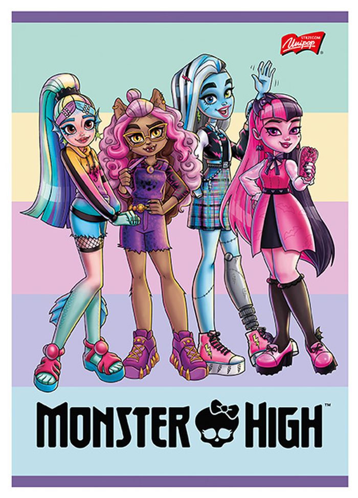 Unipap Zeszyt okładka laminowana A5 Monster High kratka 16 kartek