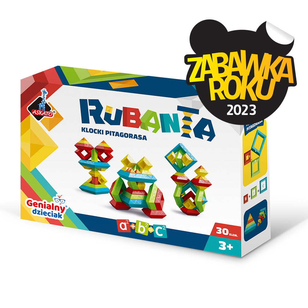 Askato Klocki Pitagorasa 30 el. Rubanta