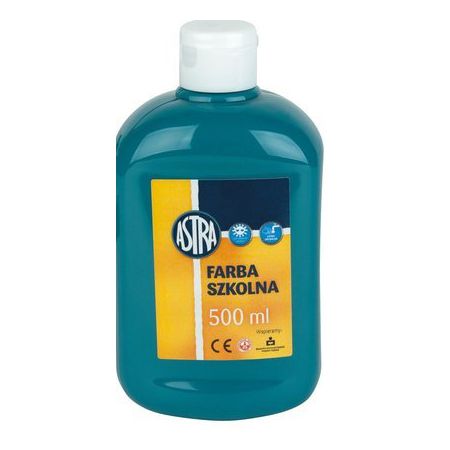 Farba Szkolna Plakatowa 500ml Turkusowa Astra