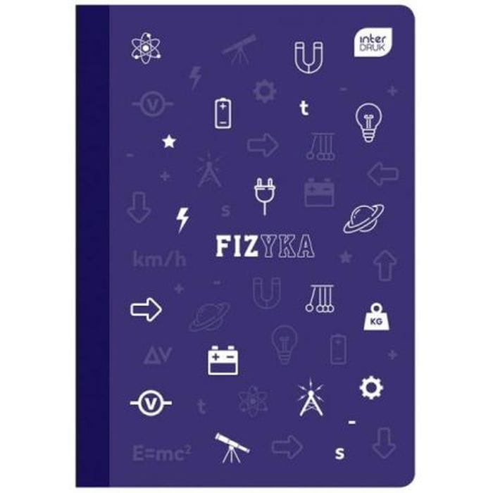 Zeszyt do fizyki PP, 60 kartek, kratka, A5, Interdruk
