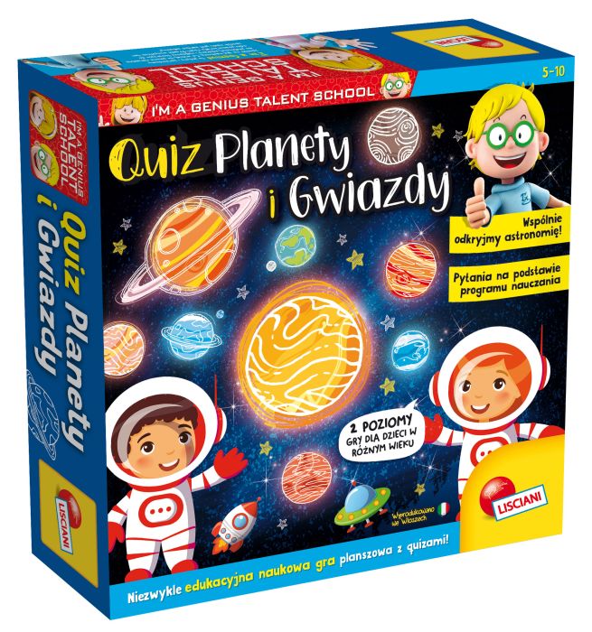 Quiz Planety i Gwiazdy I"m A Genius Lisciani