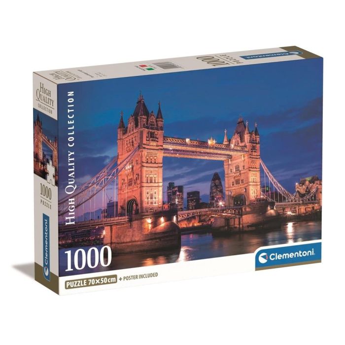 Puzzle 1000 el. Compact Town Bridge At Night