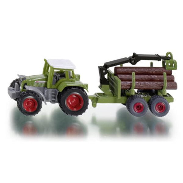 Siku S1645 TRAKTOR Z LEŚNĄ PRZYCZEPĄ