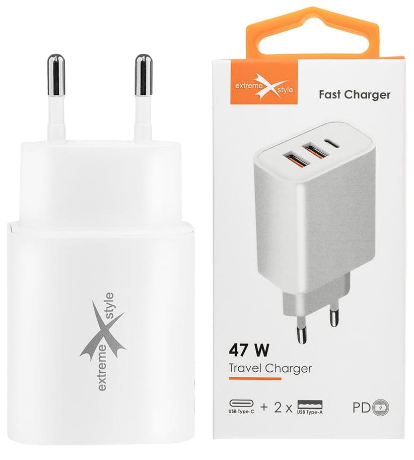 Ładowarka 3xUSB USBC+2xUSB 47W TC47CUU EXTREME ŁAD000323 - Henryx24