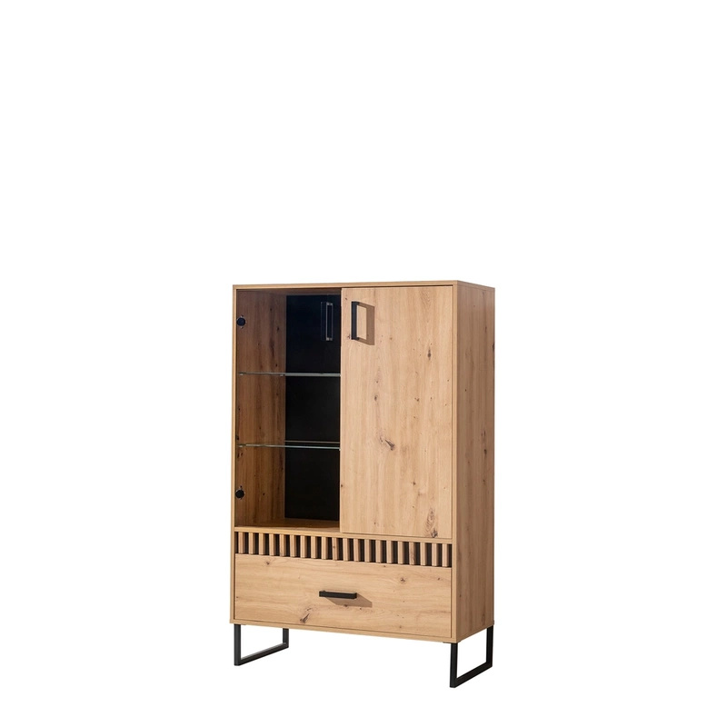 Witryna w stylu nowoczesnym LAMELIX dąb artisan