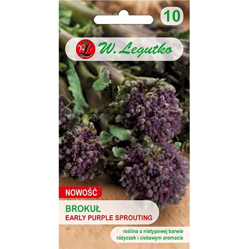1 szt, Kapusta brokul Early Purple Sprouting - Nasiona: Ilość w opakowaniu: 1 g