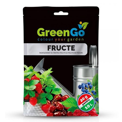20 g, Nawóz do krzewów owocowych GreenGo Fructe - : Ilość w opakowaniu: 20 g