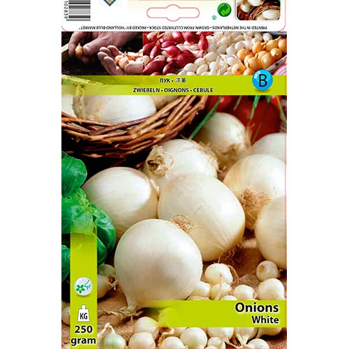1 szt, Cebula biała - Nasiona: Ilość w opakowaniu: 250 g