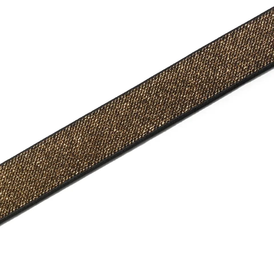Guma dziana 25mm czarno-złota PRYM 957468