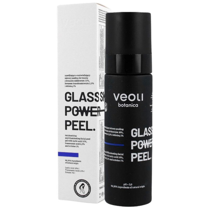 GLASS SKIN POWER PEEL Nawilżająco-rozświetlający żelowy peeling do twarzy, 30 ml
