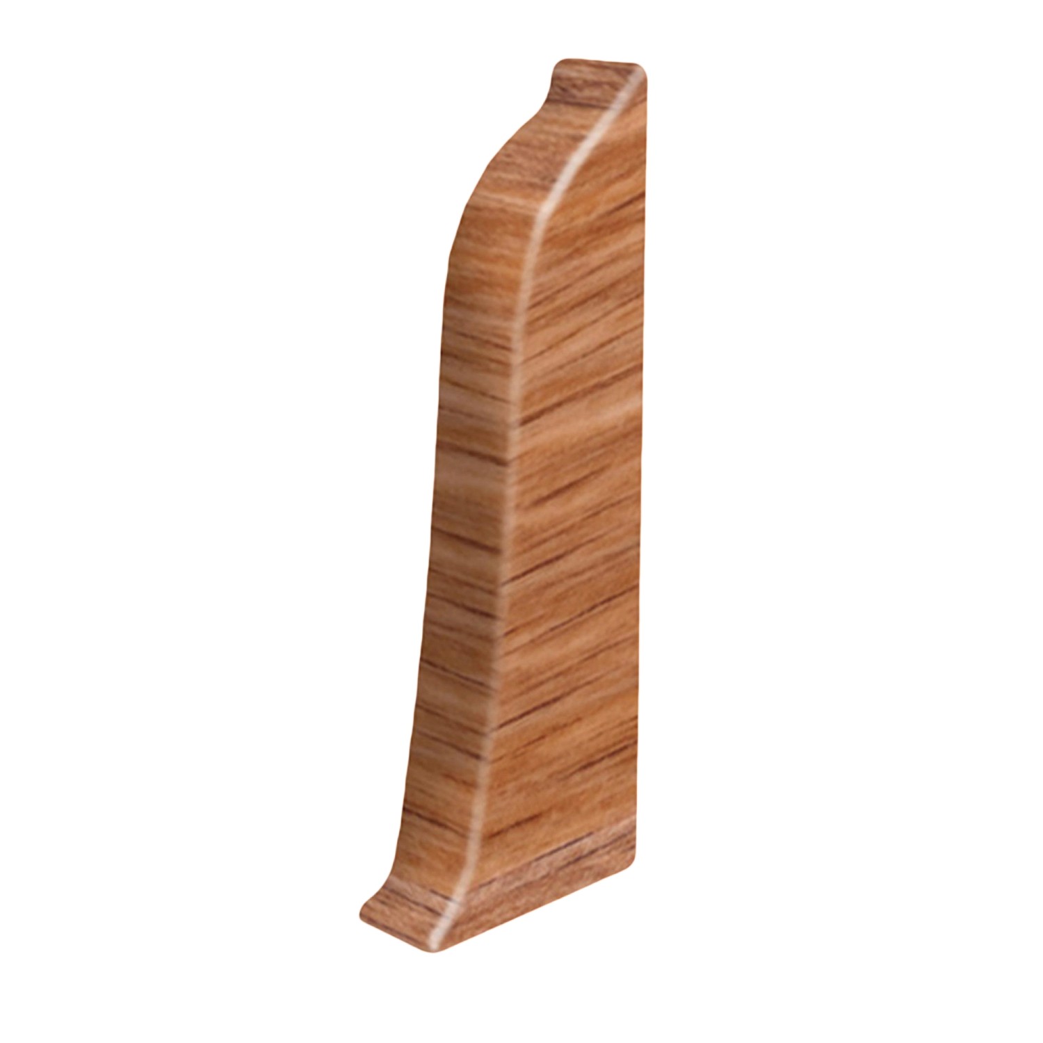 Zakończenie lewe, do listwy LM 60, kolor dąb bourbon, wym. 20,5 mm x 60 mm