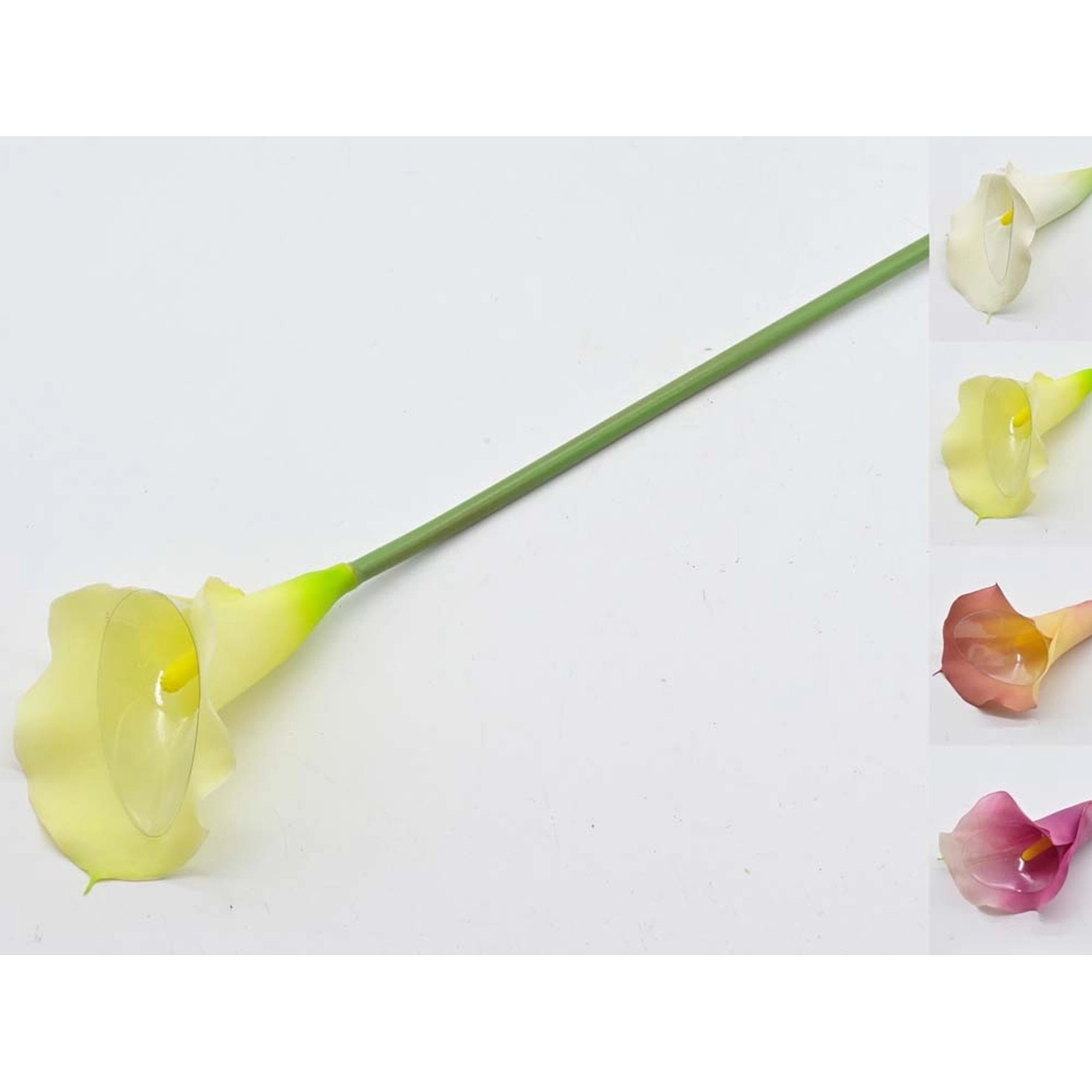 Calla pojedyncza guma mix kolorów - 63 cm