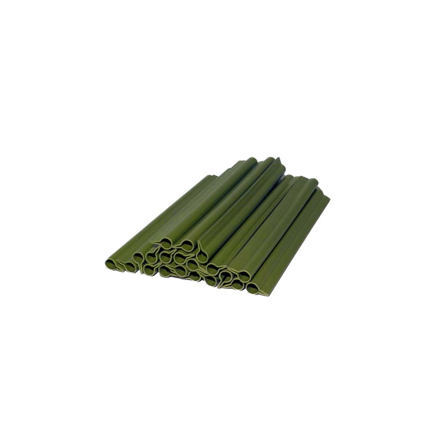 Klipsy montażowe zielone Decomat - 19 cm