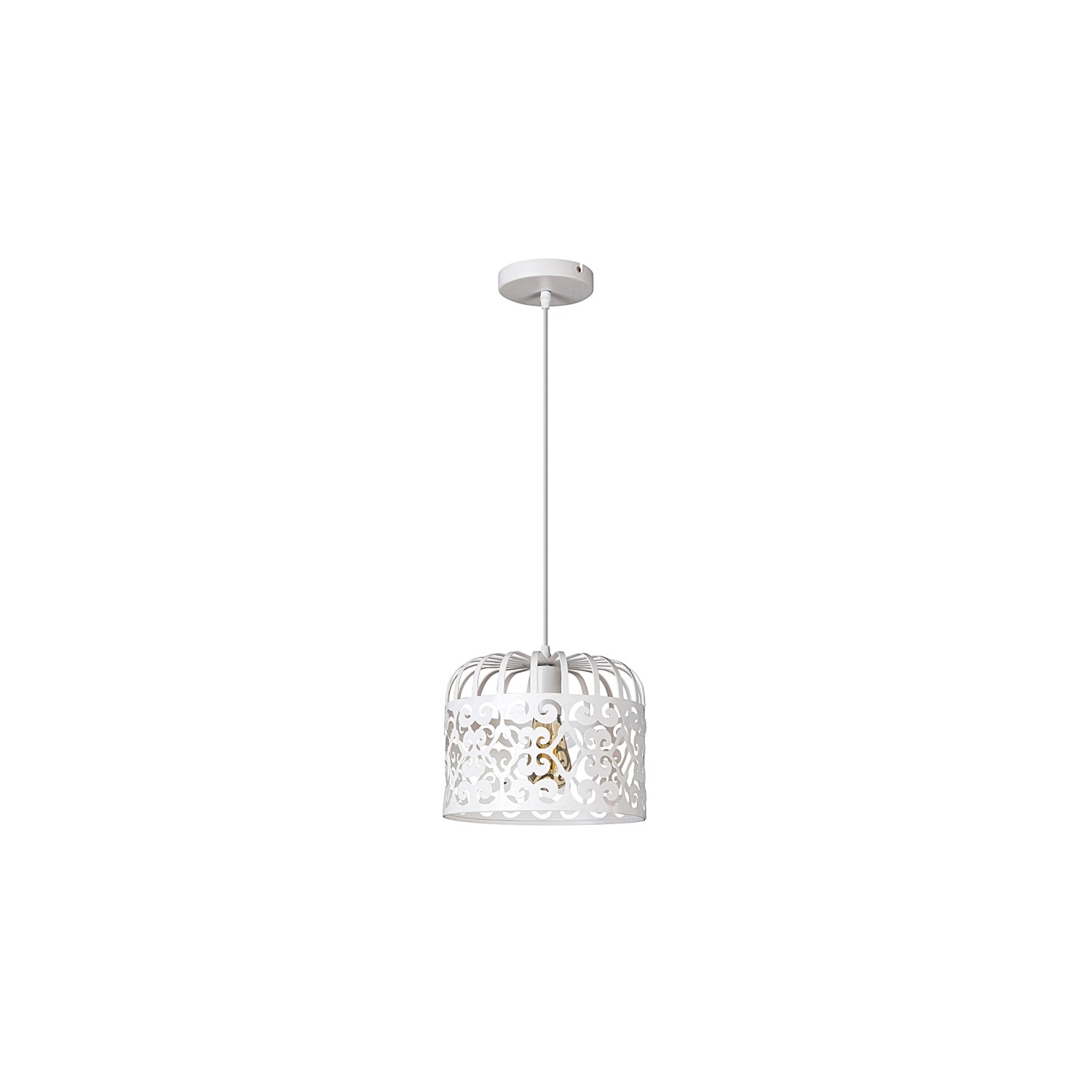 Rabalux Lampa wisząca ALESSANDRA biały mat 1x60W E27