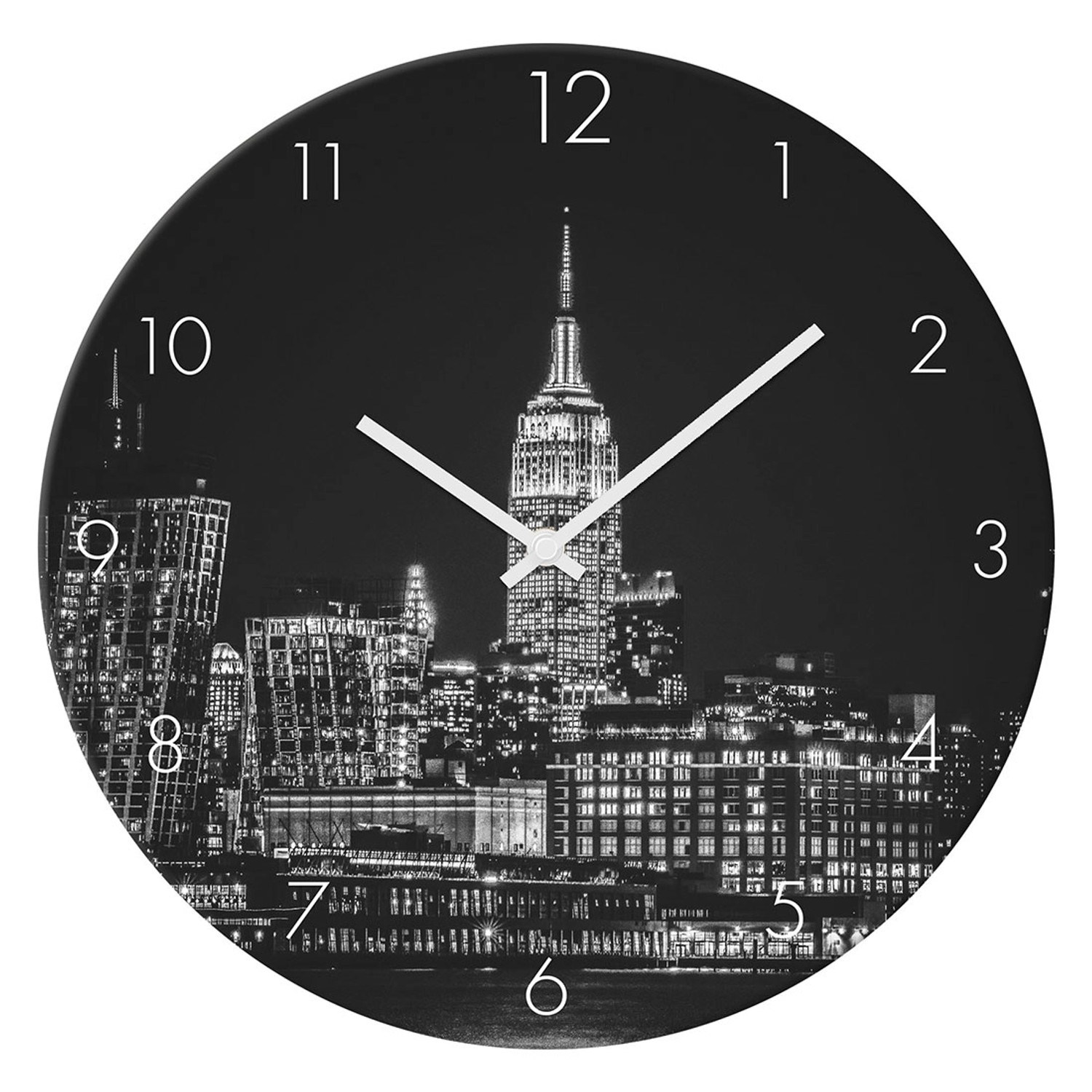 Zegar Glass Clock SHINING CITY śr. 30 cm