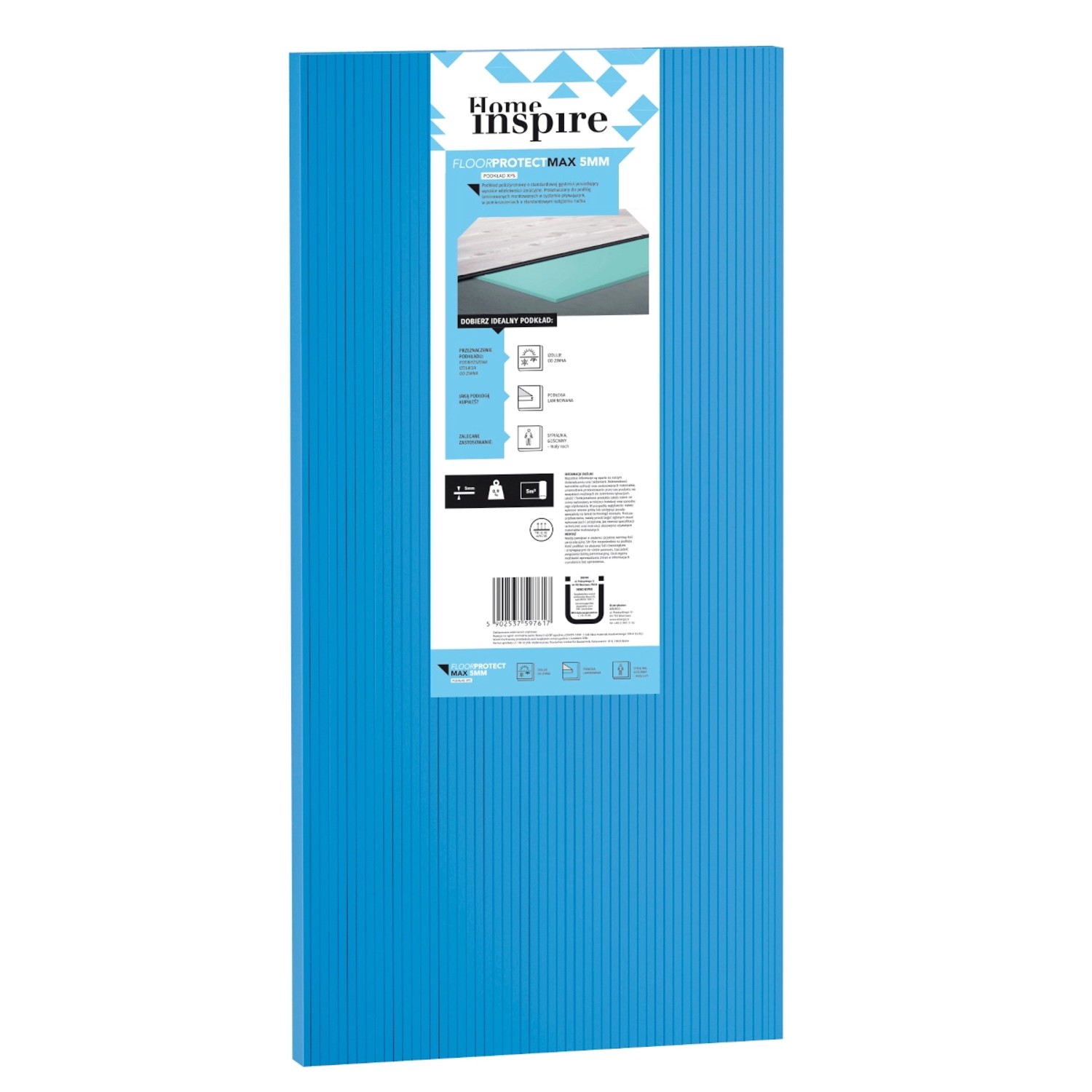 Home Inspire Podkład pod panele XPS Floor Protect 5 mm