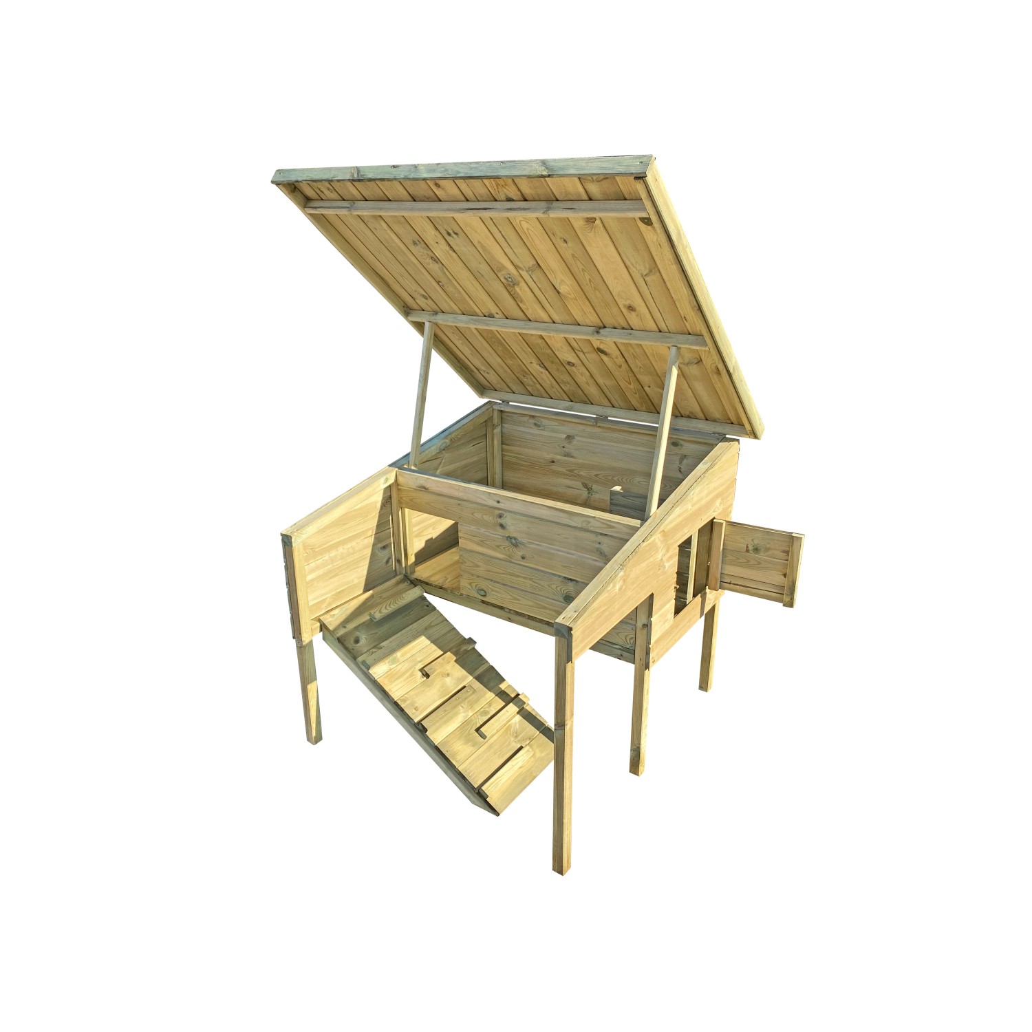 Kurnik drewniany 120 x 116 x 104 cm