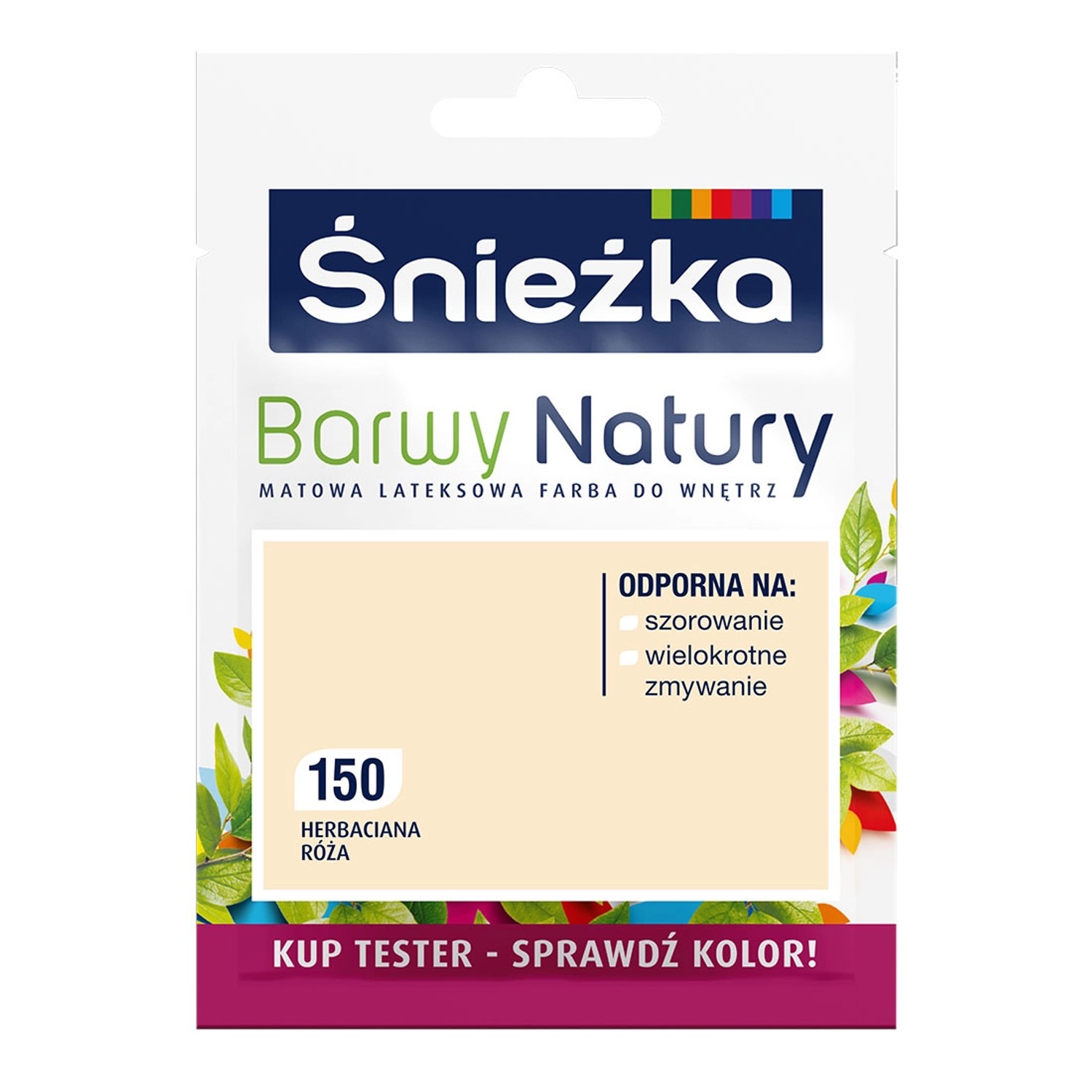 Tester farby Śnieżka Barwy Natury herbaciana róża 25 ml