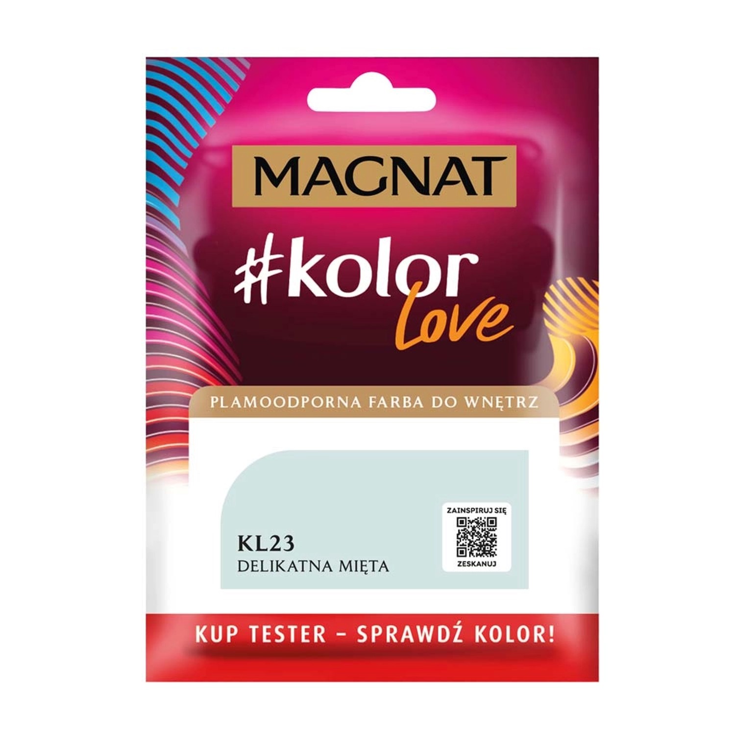 Tester farby Magnat KolorLove delikatna mięta - 25 ml
