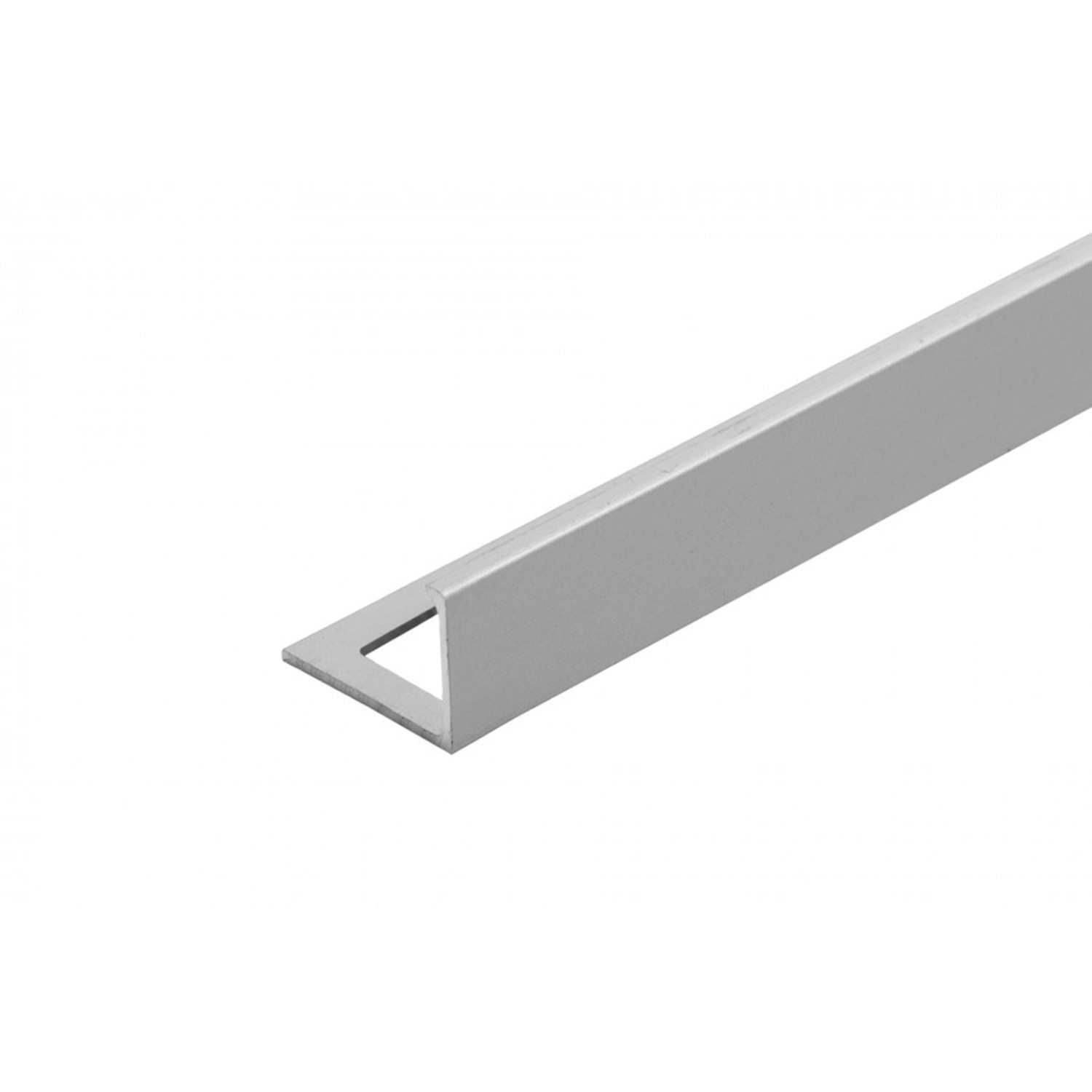 Cezar Profil aluminiowy do glazury narożny srebrny mat 22x1x2500 mm