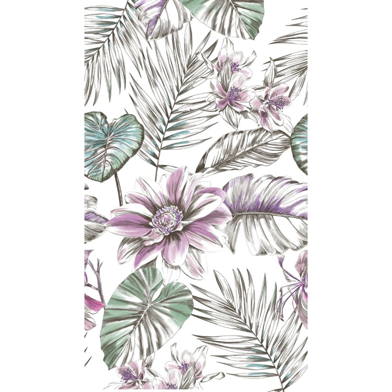 Tapeta panoramiczna winylowa na flizelinie WILD LILLIES VIOLET 159 x 280 cm