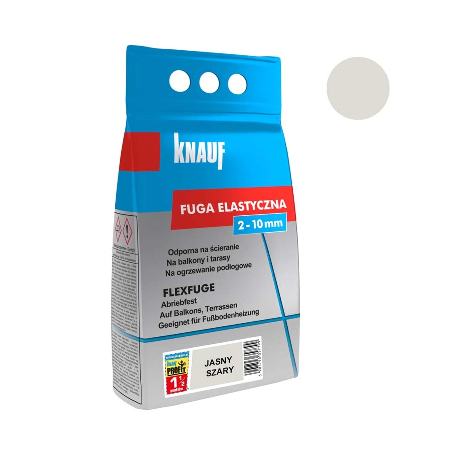 Knauf Fuga elastyczna jany szary 1,5 kg