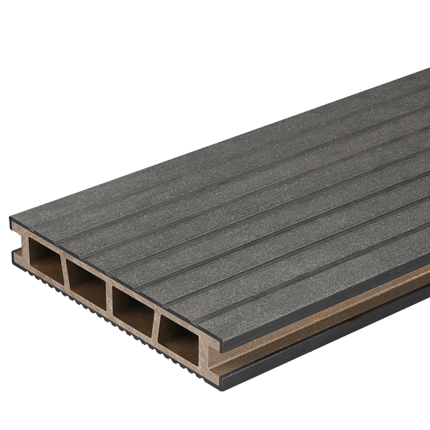 Deska WPC tarasowa czarna - 2,5 x 15 x 240 cm