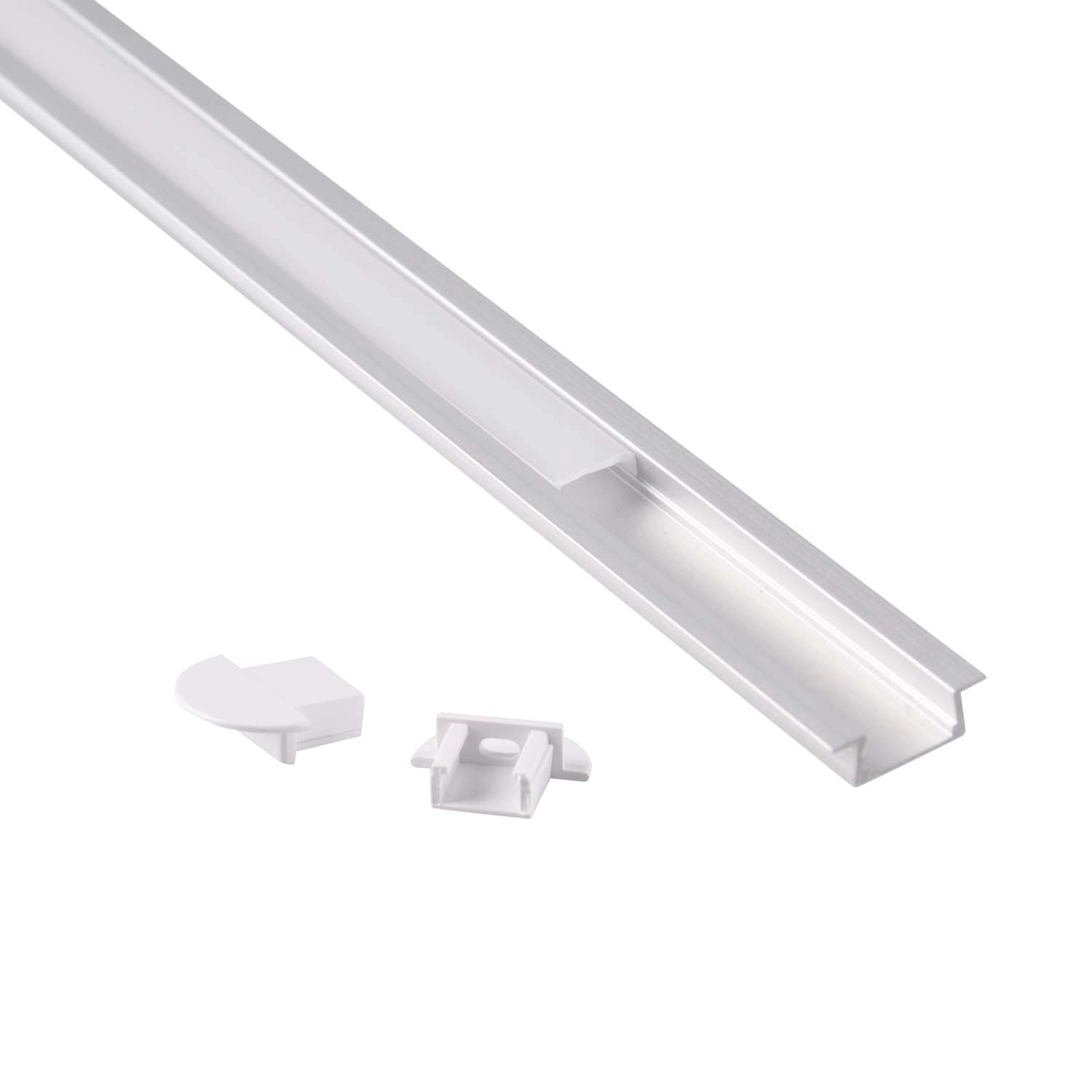 Polux Profil aluminiowy podtynkowy satyna 1 m