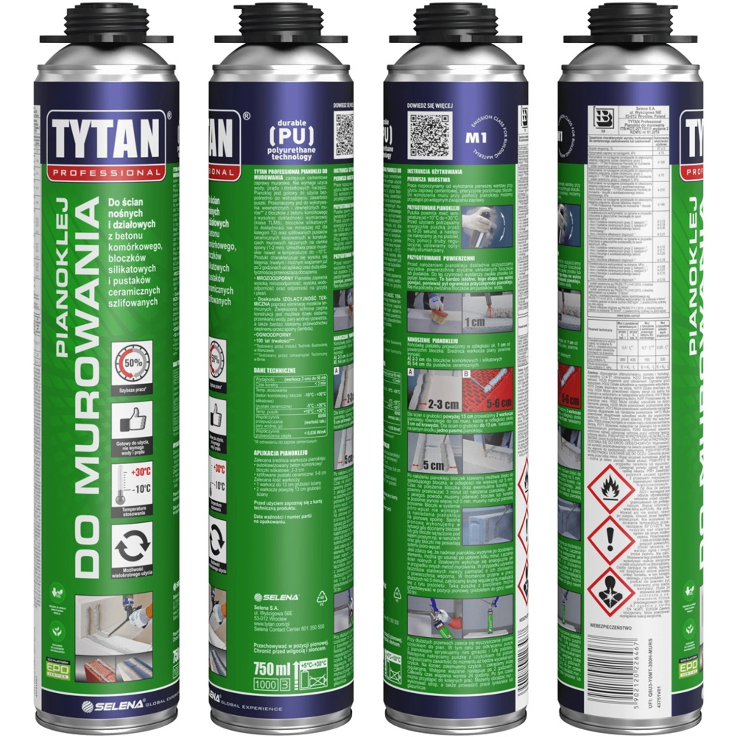 Tytan Pianoklej do murowania 750 ml