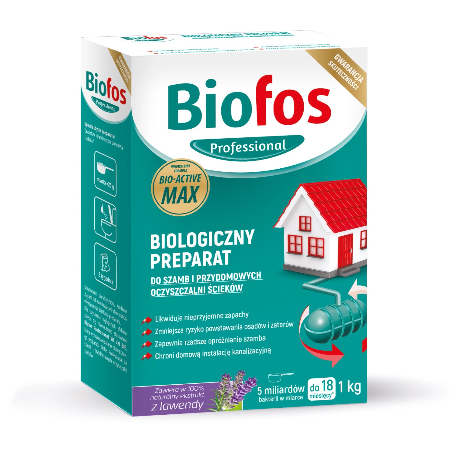 Biologiczny preparat do szamb i przydomowych oczyszczalni ścieków 1 kg