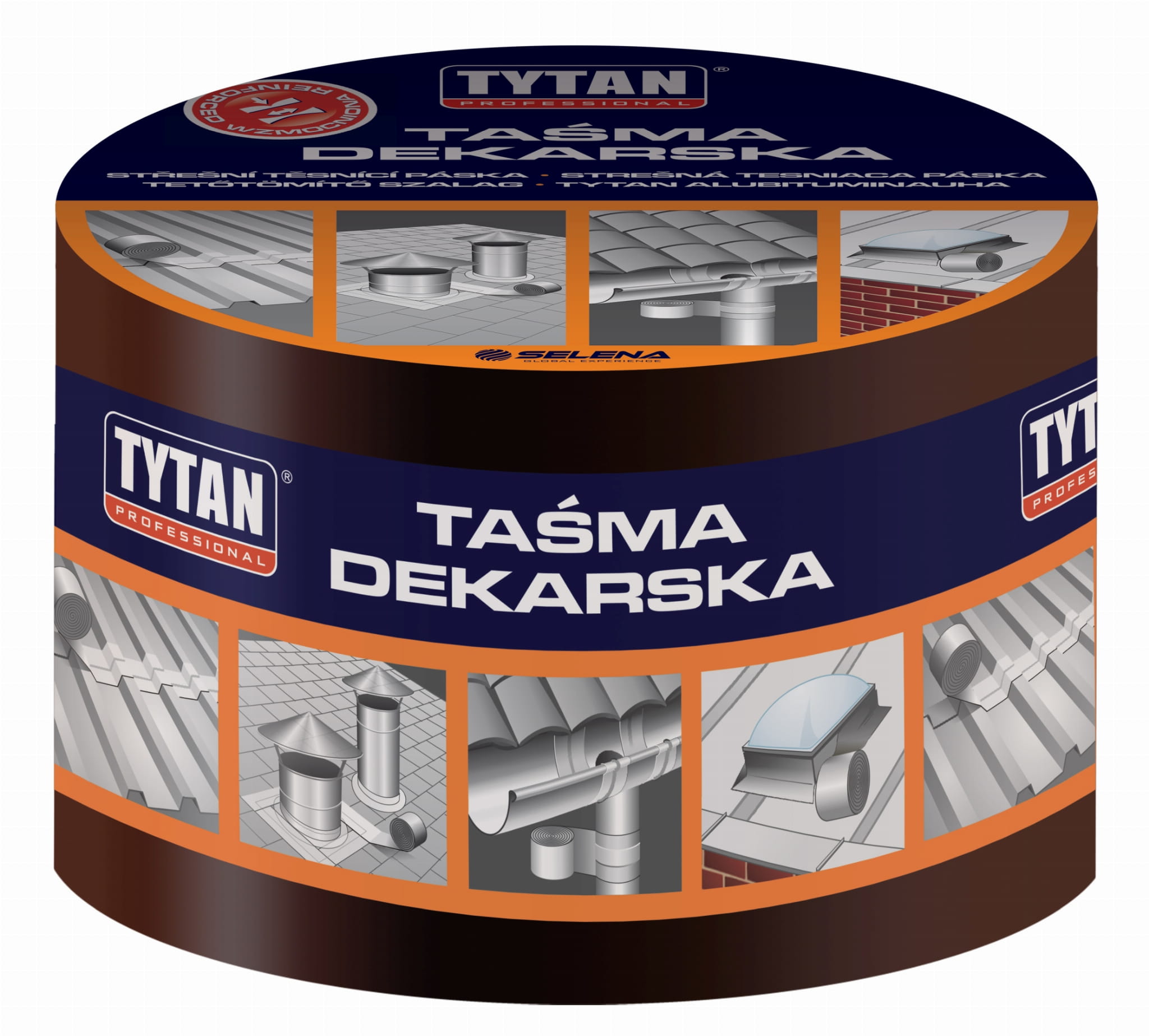 TYTAN TAŚMA DEKARSKA BRĄZ 10CMX10M