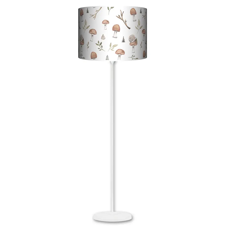 Lampa stojąca MAXI Forest Story Pattern 3 na bieli- kolor podstawy biały FL