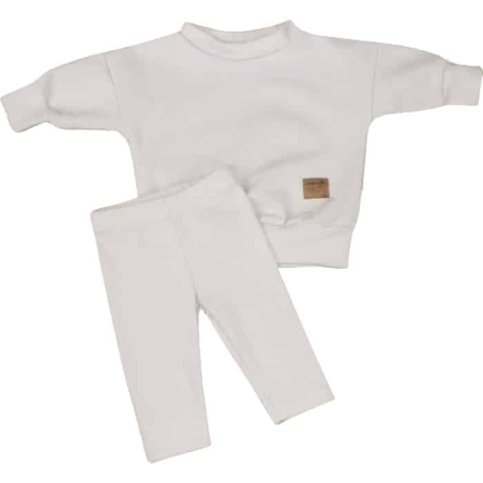 KAZUM DRES BLUZA OVERSIZE + LEGGINSY PRĄŻEK ALABASTER BEIGE ZZ - 80