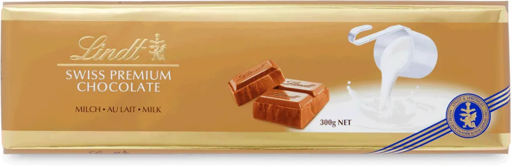 Czekolada Lindt Swiss Premium, mleczna, 300g