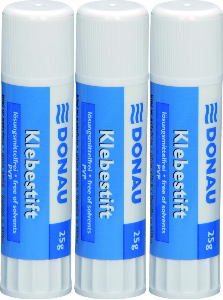 3x Klej biurowy w sztyfcie Donau, 25g