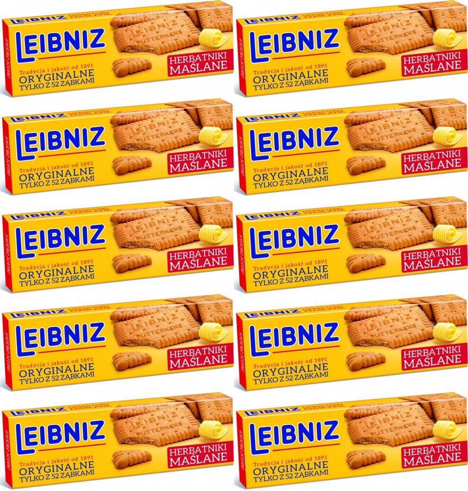 10x Herbatniki Bahlsen Leibniz, maślany, 100g