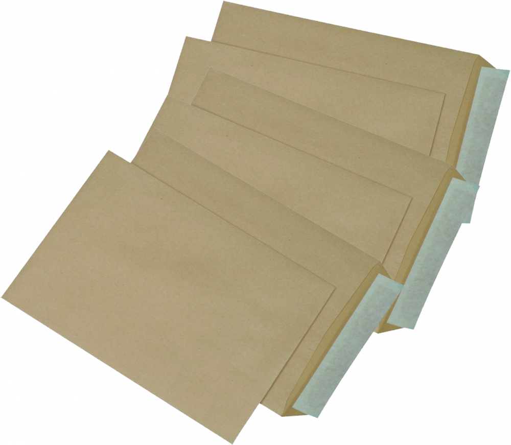 2x Koperta standardowa NC, C5, z paskiem HK, 50 sztuk, brązowy