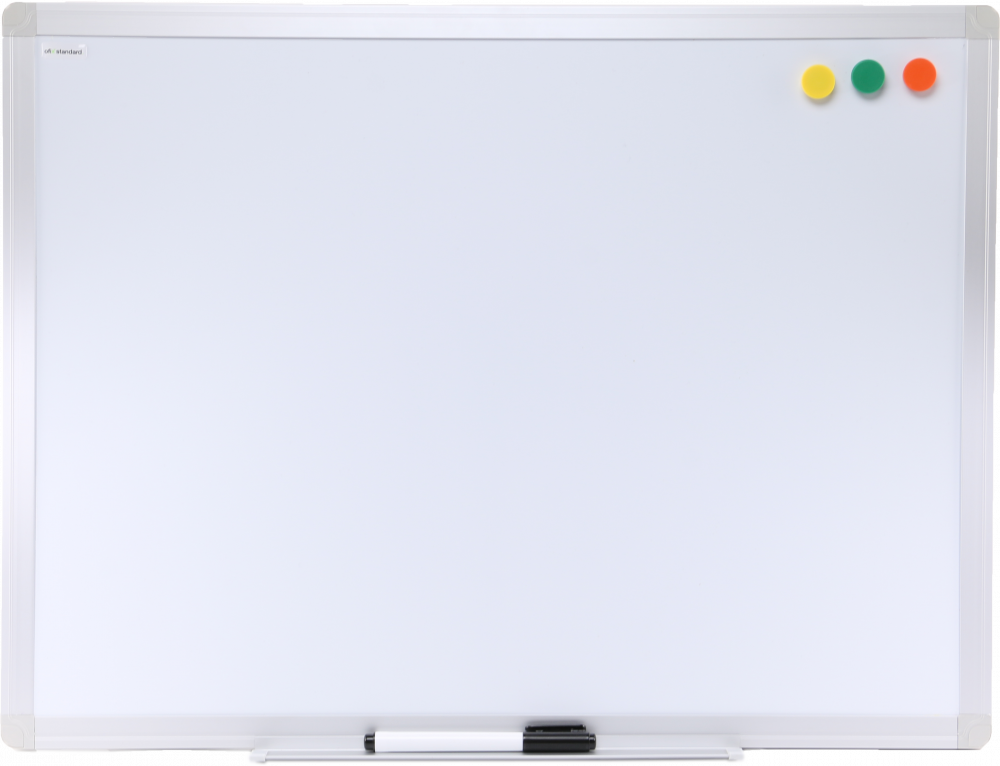 Tablica suchościeralna magnetyczna Ofix Standard, w ramie aluminiowej, lakierowana, 60x90cm, biały