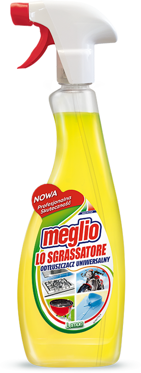 Outlet: USZKODZONE OPAKOWANIE Płyn odtłuszczający Meglio, z rozpylaczem, cytrynowy, 750ml