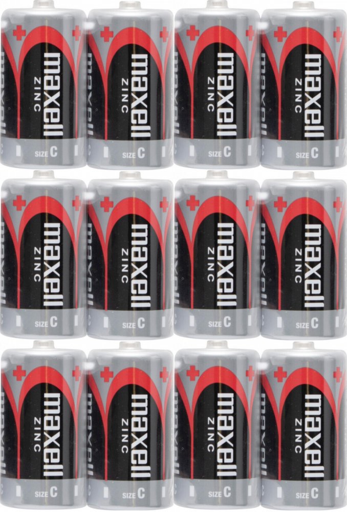 6x Bateria cynkowo-węglowa Maxell, R14/C, 2 sztuki