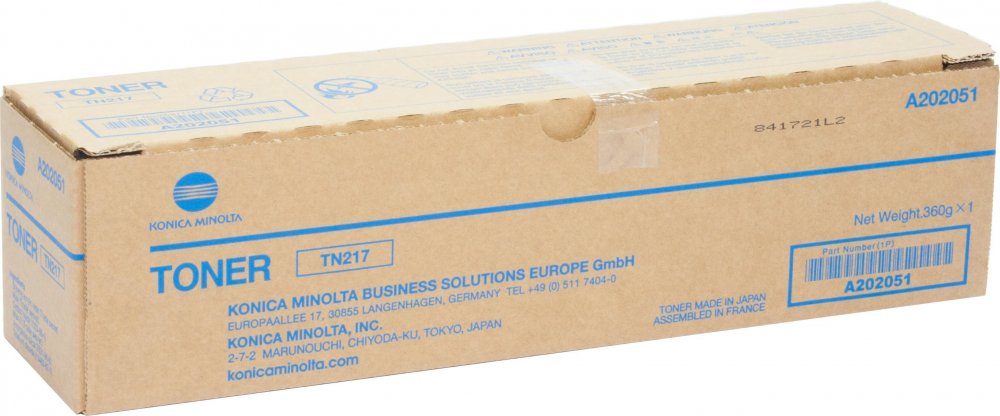 Toner Konica Minolta A202051 (TN-217), 17500 stron, black (czarny)